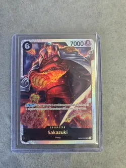 Sakazuki OP02-099 Super Rare PRB01 One Piece Card Game NM English - Image 1