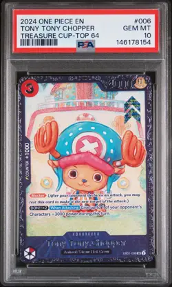 2024 ONE PIECE PROMOS TREASURE CUP-TOP 64 #006 TONY TONY CHOPPER PSA 10 - Image 1
