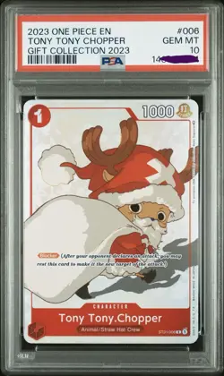 2023 One Piece EN Gift Collection #006 Tony Tony Chopper PSA 10 GEM MINT - Image 1