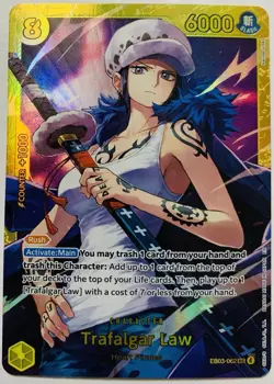 One Piece Heroine’s Edition Extra Booster Trafalgar Law EB03-062 SEC English - Image 1