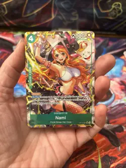 One Piece CCG Nami Super Rare Foil Card OP14-031 Alt Art - Image 1