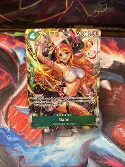 One Piece CCG Nami Super Rare Foil Card OP14-031 Alt Art - Image 2