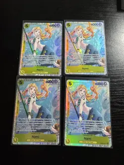 4X Nami EB03-053 Extra Booster: One Piece Heroines Edition SR Playset - Image 1