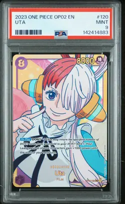 2023 ONE PIECE OP02-PARAMOUNT WAR #120 UTA PSA 9 - Image 1