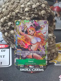 ☠☠ ONE PIECE Nami (Alternate Art) OP14-031 The Azure Sea's Seven Foil - Image 1