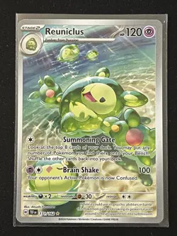 Pokemon TCG Temporal Forces Reuniclus Illustration Rare Holo Card 171/162 - Image 1
