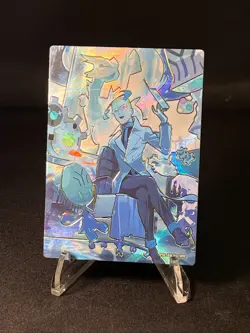 Pokemon Colress & White Kyurem Custom Full Art Holo Card – Non TCG - NM - Image 1