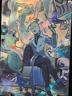 Pokemon Colress & White Kyurem Custom Full Art Holo Card – Non TCG - NM - Image 2