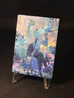 Pokemon Colress & White Kyurem Custom Full Art Holo Card – Non TCG - NM - Image 5