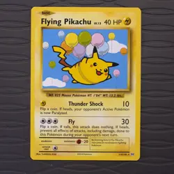 Pokemon Flying Pikachu Secret Rare Evolutions Pokemon Card - Image 1