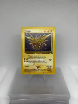 Pokemon TCG Zapdos Fossil, Unlimited Rare, Vintage WOTC Card 30/62 - Image 1