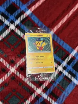 Pokemon Center SPECIAL DELIVERY PIKACHU SWSH074 2020 Promo Card Sealed - Image 2