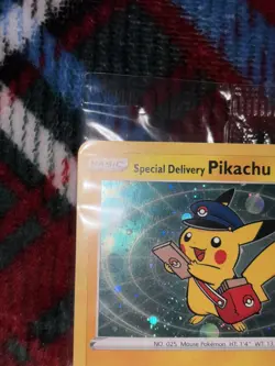 Pokemon Center SPECIAL DELIVERY PIKACHU SWSH074 2020 Promo Card Sealed - Image 3