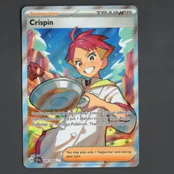 Crispin 164/142 Pokemon TCG Stellar Crown Holo Rare Card (Near Mint) NM 1 - Image 1