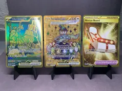 Pokemon TCG Scarlet & Violet Gold Secret Rare Lot of 3 Cards NM - Image 1