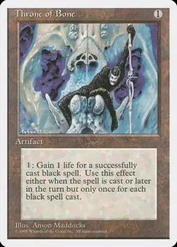 Throne of Bone 1994 Uncommon Fourth Edition MTG Near Mint - Image 1