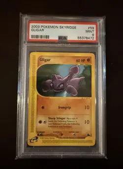 Pokemon 2003 Skyridge Gligar 59/144 PSA 9 MINT - Image 1