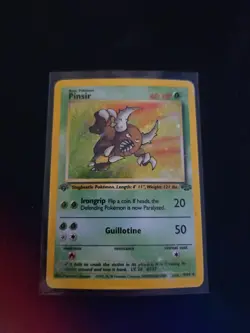 1999 WOTC POKEMON JUNGLE 1ST EDITION PINSIR 9/64 HOLO RARE FOIL MP - Image 1