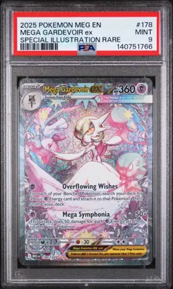 2025 POKEMON JOURNEY TOGETHER SPECIAL ILLUSTRATION RARE MEGA GARDEVOIR EX PSA 9 - Image 1