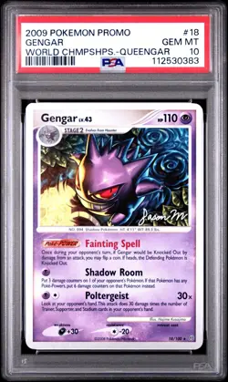 POP 14 PSA 10 Queengar Pokemon Gengar World Championship 2009 Promo Jason M. - Image 1