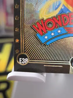 Wonder Woman (Pikachu) #E38 Gold Holo - Heros & Villains Flash Edition Pokemon🔥 - Image 2