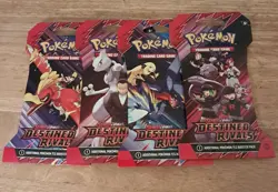 Pokemon Destined Rivals Sleeved Booster Packs x 4 - Image 1