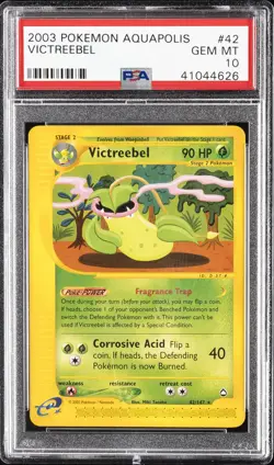 2003 POKEMON AQUAPOLIS #42 VICTREEBEL PSA 10 - Image 1