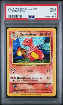 2023 POKEMON CLASSIC CHARIZARD & HO-OH EX DECK #002 CHARMELEON PSA 9 - Image 1