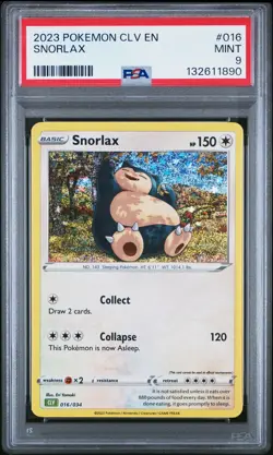 2023 POKEMON CLV-CLASSIC VENUSAUR & LUGIA EX DECK #016 SNORLAX PSA 9 - Image 1