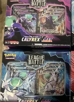Pokemon Ice & Shadow Rider Calyrex VMAX League Battle Decks tcg 2 Sets - Image 1