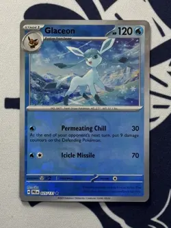 Glaceon (Master Ball Pattern) 025/131 Sv: Pokemon Prismatic Evolutions Holo - Image 1