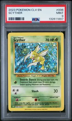 2023 POKEMON CLASSIC VENUSAUR & LUGIA EX DECK #006 SCYTHER PSA 9 - Image 1