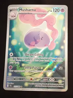 Musharna 117/086 Illustration Rare English Pokemon Black Bolt NM - Image 1