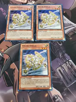 Yugioh - Vylon Stella HA06-EN006 NM 1st ed Super Rare x3 - Image 1