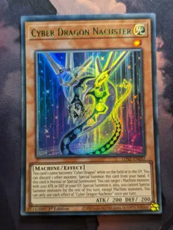 Yugioh TCG 1st Ed - Cyber Dragon Nachster LDS2-EN032 - Green - Ultra Rare - VLP - Image 1