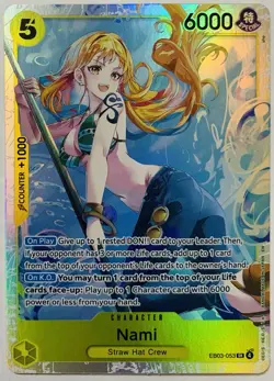 One Piece EB-03 Nami EB03-053 - SR English Heroines Edition - Image 1