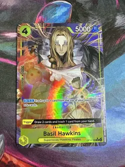 One Piece Basil Hawkins OP10-109 Alternate Art Rare - Image 1