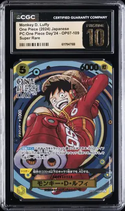 2024 ONE PIECE PC: ONE PIECE DAY '24 JPN MONKEY D. LUFFY CGC 10 PRISTINE - Image 1