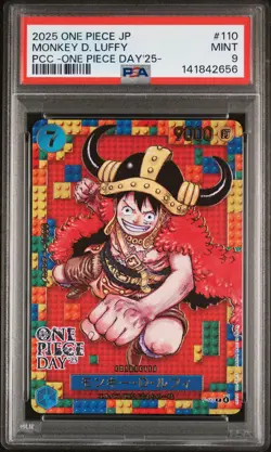 2025 ONE PIECE JPN PREMIUM COLLECTION ONE PIECE DAY'25- MONKEY D. LUFFY PSA 9 - Image 1