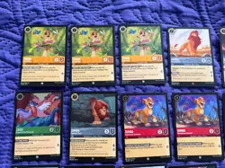 Disney Lorcana The Lion King Theme 37 Card Lot Simba/Nala/Mufasa/Zazu/Rafiki - Image 2