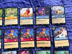Disney Lorcana The Lion King Theme 37 Card Lot Simba/Nala/Mufasa/Zazu/Rafiki - Image 3