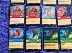 Disney Lorcana The Lion King Theme 37 Card Lot Simba/Nala/Mufasa/Zazu/Rafiki - Image 4