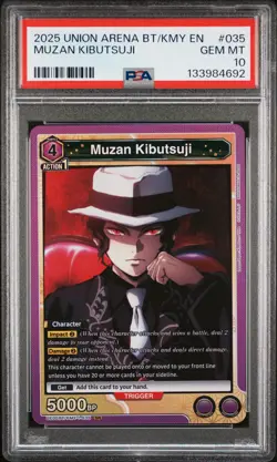 2025 UNION ARENA UE05BT/KMY DEMON SLAYER #035 MUZAN KIBUTSUJI PSA 10 - Image 1