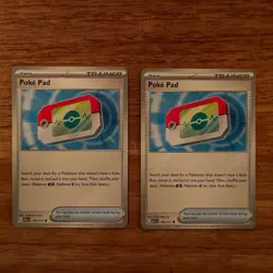 Pokemon TCG: 2 Poke Pad 198/217 Ascended Heroes Common Card NM FREE SHIPPING - Image 1
