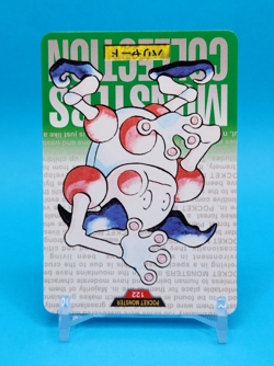 Pokemon Card Japanese - Mr. Mime No. 122 - Bandai Carddass - Green - Image 2