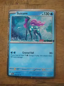 Suicune 026/094 EB Games Stamped Promo Cosmos Holo Phantasmal Pokemon Card - NM - Image 1