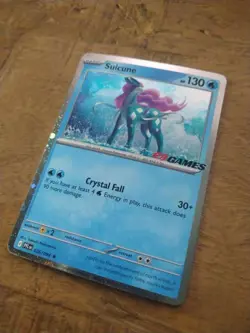 Suicune 026/094 EB Games Stamped Promo Cosmos Holo Phantasmal Pokemon Card - NM - Image 3