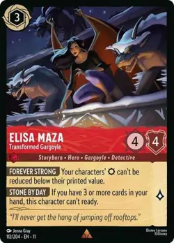 ~ Elisa Maza - Transformed Gargoyle ~ NM Cold Foil ~ Winterspell ~ - Image 1