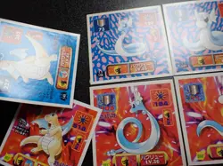 Pokemon Card Amada Sticker x6 Dragonite Dragonair Dratini Evolutions #4589 - Image 2