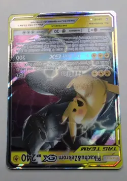 Pokemon TCG Pikachu & Zekrom GX Team Up Holo Card 33/181 NM Condition - Image 2